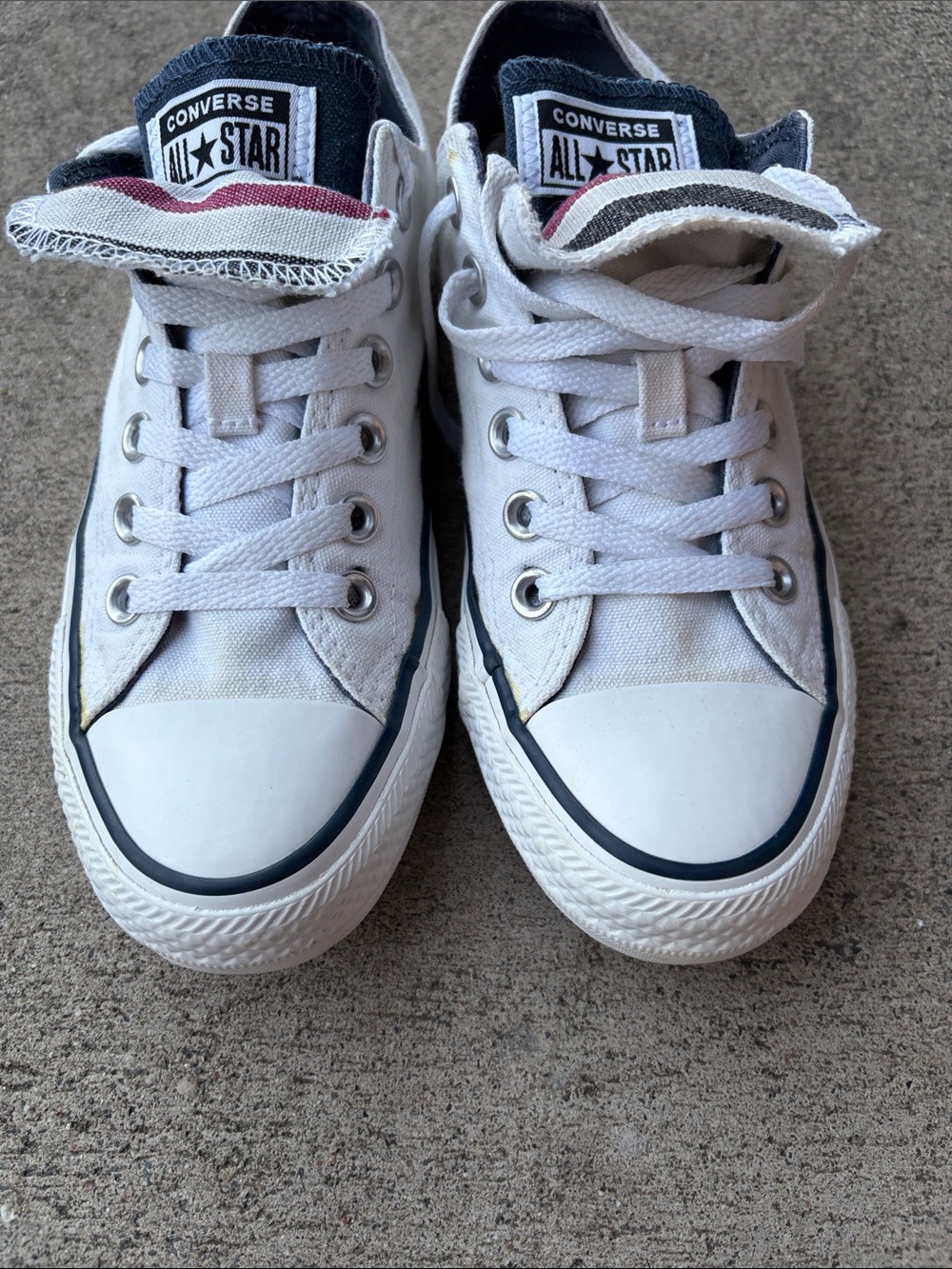 Converse Chuck Taylor, All-Stars, double tongue, white, low-top